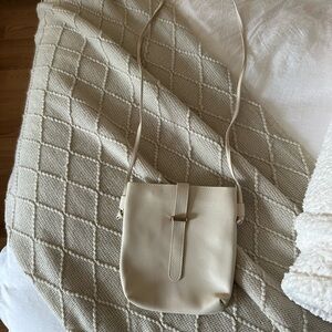 Elegant Cream Crossbody Bag